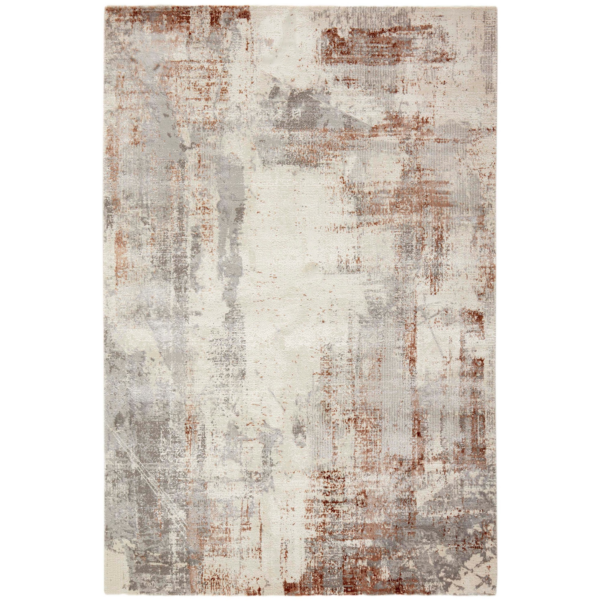 Gemma Modern Abstract Invgl24a Vlv63 Rug In Brown Grey